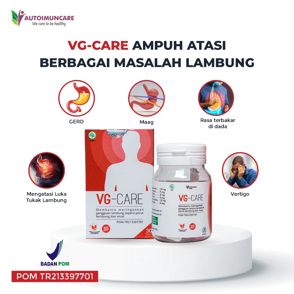 VG-CARE - Obat Herbal untuk Membantu Mengatasi Asam Lambung & Berbagai Masalah Pencernaan - Image 2