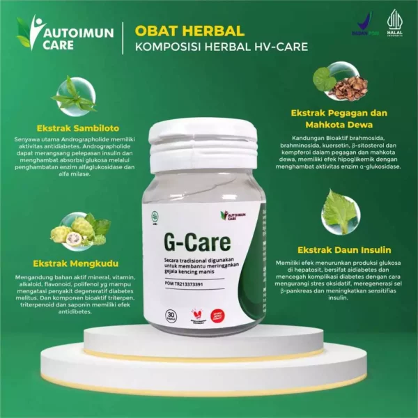 G-CARE - Obat Herbal untuk Mengatasi Kencing Manis (Diabetes) dan Gula Darah - Image 4