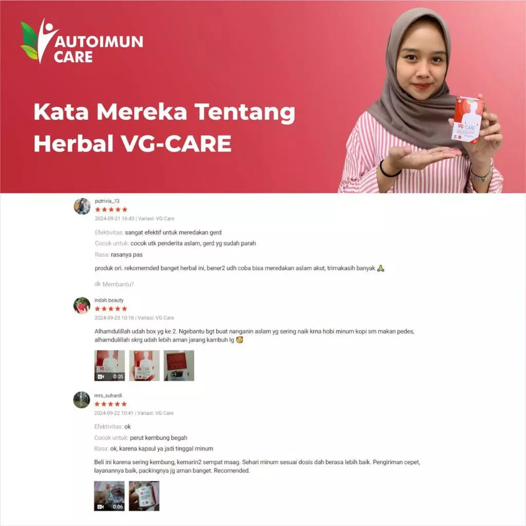 VG-CARE - Obat Herbal untuk Membantu Mengatasi Asam Lambung & Berbagai Masalah Pencernaan - Image 4